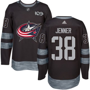 Authentic Adidas Men's Boone Jenner Columbus Blue Jackets 1917-2017 100th Anniversary Jersey - Black