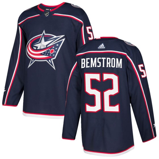 Authentic Adidas Men's Emil Bemstrom Columbus Blue Jackets Home Jersey - Navy