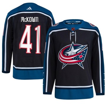 Authentic Adidas Men's Hunter McKown Columbus Blue Jackets Reverse Retro 2.0 Jersey - Black
