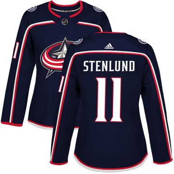Authentic Adidas Women's Kevin Stenlund Columbus Blue Jackets Home Jersey - Navy