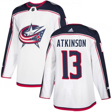 Authentic Adidas Youth Cam Atkinson Columbus Blue Jackets Away Jersey - White