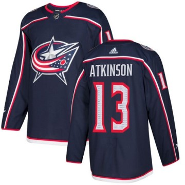 Authentic Adidas Youth Cam Atkinson Columbus Blue Jackets Home Jersey - Navy Blue