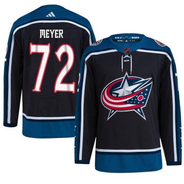 Authentic Adidas Youth Carson Meyer Columbus Blue Jackets Reverse Retro 2.0 Jersey - Black