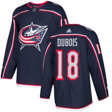 Authentic Adidas Youth Pierre-Luc Dubois Columbus Blue Jackets Home Jersey - Navy Blue