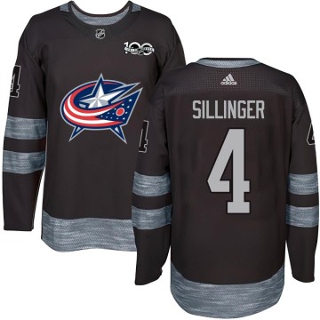 Authentic Youth Cole Sillinger Columbus Blue Jackets 1917-2017 100th Anniversary Jersey - Black