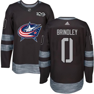 Authentic Youth Gavin Brindley Columbus Blue Jackets 1917-2017 100th Anniversary Jersey - Black