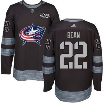 Authentic Youth Jake Bean Columbus Blue Jackets 1917-2017 100th Anniversary Jersey - Black