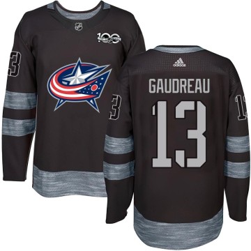 Authentic Youth Johnny Gaudreau Columbus Blue Jackets 1917-2017 100th Anniversary Jersey - Black
