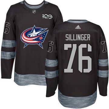 Authentic Youth Owen Sillinger Columbus Blue Jackets 1917-2017 100th Anniversary Jersey - Black