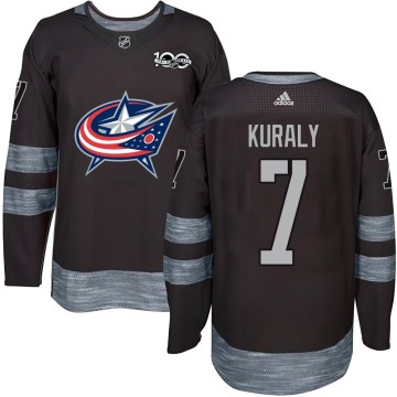 Authentic Youth Sean Kuraly Columbus Blue Jackets 1917-2017 100th Anniversary Jersey - Black