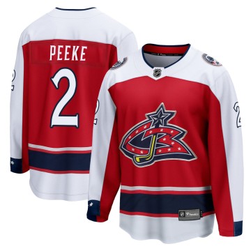 Breakaway Fanatics Branded Men's Andrew Peeke Columbus Blue Jackets 2020/21 Special Edition Jersey - Red