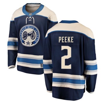 Breakaway Fanatics Branded Men's Andrew Peeke Columbus Blue Jackets Alternate Jersey - Blue