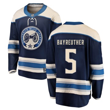 Breakaway Fanatics Branded Men's Gavin Bayreuther Columbus Blue Jackets Alternate Jersey - Blue