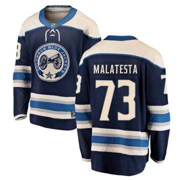 Breakaway Fanatics Branded Men's James Malatesta Columbus Blue Jackets Alternate Jersey - Blue