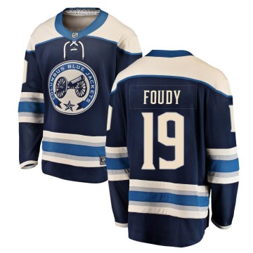 Breakaway Fanatics Branded Men's Liam Foudy Columbus Blue Jackets Alternate Jersey - Blue