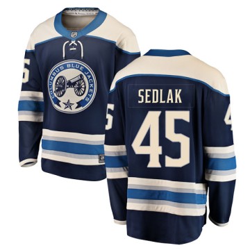 Breakaway Fanatics Branded Men's Lukas Sedlak Columbus Blue Jackets Alternate Jersey - Blue