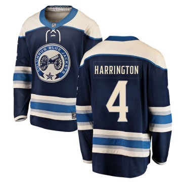 Breakaway Fanatics Branded Men's Scott Harrington Columbus Blue Jackets Alternate Jersey - Blue