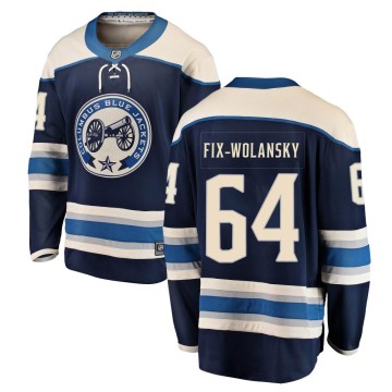 Breakaway Fanatics Branded Men's Trey Fix-Wolansky Columbus Blue Jackets Alternate Jersey - Blue