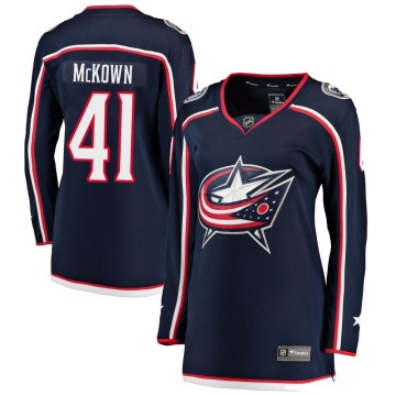 Breakaway Fanatics Branded Women's Hunter McKown Columbus Blue Jackets Home Jersey - Navy