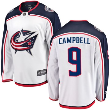 Breakaway Fanatics Branded Youth Gregory Campbell Columbus Blue Jackets Away Jersey - White