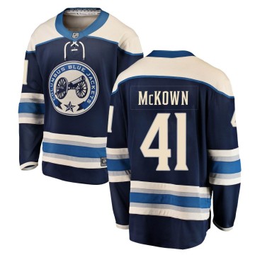 Breakaway Fanatics Branded Youth Hunter McKown Columbus Blue Jackets Alternate Jersey - Blue