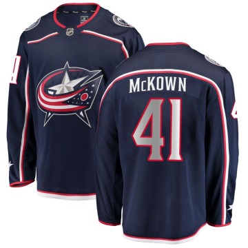 Breakaway Fanatics Branded Youth Hunter McKown Columbus Blue Jackets Home Jersey - Navy