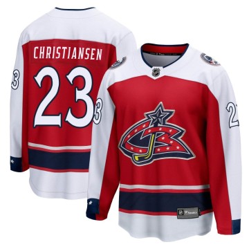 Breakaway Fanatics Branded Youth Jake Christiansen Columbus Blue Jackets 2020/21 Special Edition Jersey - Red