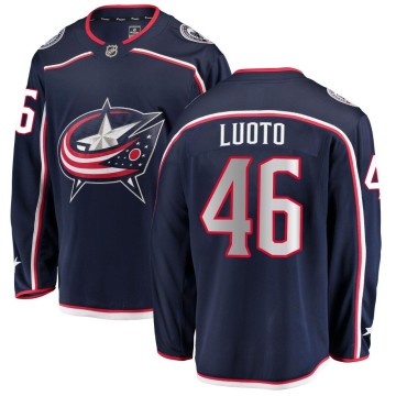 Breakaway Fanatics Branded Youth Joona Luoto Columbus Blue Jackets Home Jersey - Navy