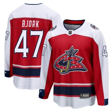 Breakaway Fanatics Branded Youth Marcus Bjork Columbus Blue Jackets 2020/21 Special Edition Jersey - Red