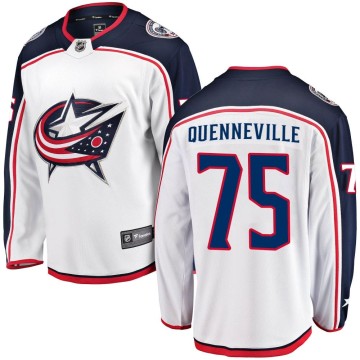 Breakaway Fanatics Branded Youth Peter Quenneville Columbus Blue Jackets Away Jersey - White